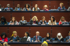 13 October 2019 The participants of the Forum of Women Parliamentarians at the 141st IPU Assembly